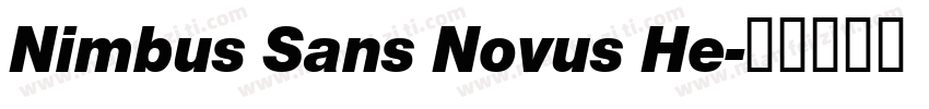 Nimbus Sans Novus He字体转换